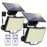 Garden Decorations 106 LED Solar Light Outdoor 328 Spotlights IP65 Waterproof Motion Sensor Human Induction Flood Security Lights 3 Modes 231122
