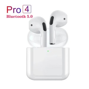 Pro 4 TWS Wireless Headphones Earphone Bluetooth-compatible 5.0 Waterproof Headset with Mic for Xiaomi iPhone Pro4 Earbuds