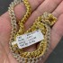 necklace moissanite chain 10mm Mens Real Gold Hip Hop Chains Vvs Moissanite Diamond Chain Prong Set 10k Gold Cuban Link Chain