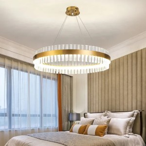 Modern Crystal Chandelier Living Room Ceiling Chandeliers Villa Loft Golden Lustre Lighting Home Decor Hanging Ceiling Lights