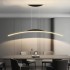 Modern LED Chandelier for Dining Room Kitchen Bar Living Room Bedroom Ceiling Pendant Lamp Black Simple Design Chandelier Light (Emitting)