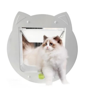 Cross-border source of new ABS cat door dog door opening two-way free access to pet door cat kennel pet supplies