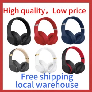 Studio Pro Wireless Headphones ST3.0 ANC Headsets Stereo Bluetooth Noise-Cancelling headsets Foldable Portable Headphone (Red)