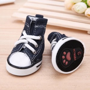 Pet shoes anti slip and waterproof sports denim canvas 240809