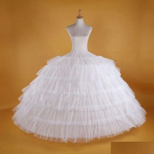 Petticoats White Super Big 6Hoop Wedding Bridal Prom Petticoat Underskirt Crinoline Drop Delivery , Party Events Accessories Otq4G (Aspic)