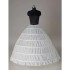 2016 Cheap Wedding Dresses Petticoats Bridal Underskirt Ball Gown 6 Hoops Crinoline Petticoat Wedding Simple New arrival Free Shipping (White)