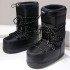 New Outdoor Space Black Fashion Ski Round Toe for Women Thickened Warm High Tube Snow Boots (Size Size Guide)