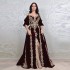 2023 Laxsesu Moroccan Kaftan Arabic Evening Dresses Dubai Saudi Arabic Half Sleeves Slit Sequin Evening Gowms Vestidos De Fiesta (Options:Picture color) 2023 Laxsesu Moroccan Kaftan Arabic Evening Dresses Dubai Saudi Arabic Half Sleeves Slit Sequin Evening Gowms Vestidos De Fiesta (Options:Picture color)