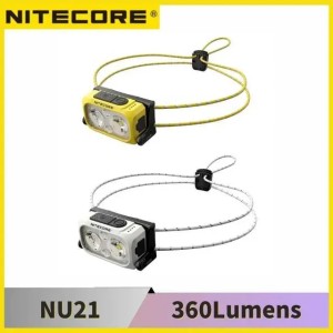 NITECORE NU21 ultra light dual beam three output amplifier with 360 lumens USB-C charging white red flash X250225