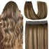 (New) VINBAO Halo Hair Extensions Real Human Hair Secret Wire Hair Extensions for Women W250113