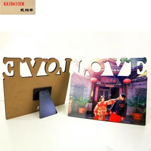 Fashion DIY Sublimation Blank MDF phase-plate-flat top Photo Frame For Heat Transfer Press Machine Gift