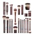 Makeup Tools hourglass 3/20pc Powder Foundation Makeup Brush set Kabuki Contour Cream Blush Bronzer Makeup Eyeshadow Eyeliner Smudge Brush 230508
