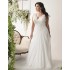 V-neck Cap Sleeves Plus Size Wedding Dresses Chiffon Appliqued Lace Open Back Drape Side Ruched Bodice Bridal Gown V-neck Cap Sleeves Plus Size Wedding Dresses Chiffon Appliqued Lace Open Back Drape Side Ruched Bodice Bridal Gown