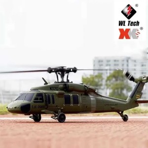 Wltoys K170 Black Hawk Uh60l RemoteControlled Helicopter Four Channel Four Propeller Simulation Brushless Fixed Height Customizable L250826