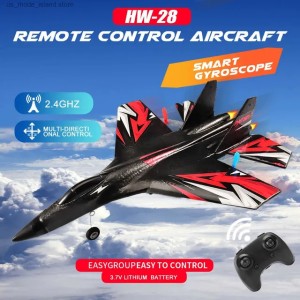SU35 RC Airplane 2.4G 2CH Remote Control Glider SU27 EPP Foam Plane With LED Light Fixed Wing Electric Aircraft Toys for Child L250822
