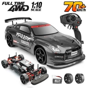 1 10 70km/h High-speed Drift Remote Control Car 2.4G 4WD Rc Off-road Vehicle Dual-speed Rc Car Childrens Christmas Gift Z250707