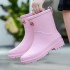 Rain Shoes for Women Fi Mid Calf Rubber Boot Waterproof Work Garden Shoes for Women N Slip Wading Shoe Botas Lluvia Mujer XJ250818 (Size Size Guide) Rain Shoes for Women Fi Mid Calf Rubber Boot Waterproof Work Garden Shoes for Women N Slip Wading Shoe Botas Lluvia Mujer XJ250818 (Size Size Guide)