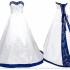 Buyers' PicksRoyal Blue And White A Line Wedding Dress 2024 Princess Satin Lace up Back Court Train Long Wedding Gowns Buyers' PicksRoyal Blue And White A Line Wedding Dress 2024 Princess Satin Lace up Back Court Train Long Wedding Gowns