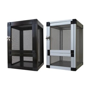 Reptile Habitat Air Screen Cage, Portable Ventilation, Breeding Box, Cage for (Default)