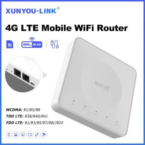 XUNYOU-LINK 4G SIM WiFi Router WiFi6 Modem Support 32 Device Wireless Router Typc-C Interface Pocket spot for Outdoor Travel 250801