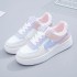 Women Chunky Platform Fashion Autumn Breathable Comfort Tennis Feminino Sport Shoes Blue women Sneakers Pink Round Headed White Shoes (Size Size Guide)