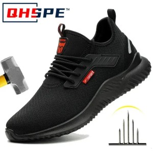 Work Sneakers Steel Toe Shoes Men Safety Shoes Puncture-Proof Work Shoes Boots Fashion Indestructible Footwear Security 240531 (Size Size Guide)