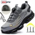 Rotating Button Safety Shoes Men Anti-smash Anti-puncture Work Shoes Fashion Men Sport Shoes Security Protective Boots Men 240902 (Size Size Guide)