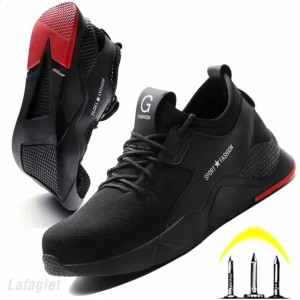 Mens Safety Men Sneakers Breathable Anti-smashing Lightweight Work Boots Indestructible Shoes With Steel Toe 240904 (Size Size Guide)