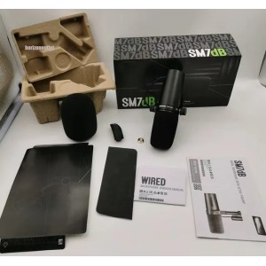 Top Quality SM7B SM7DB Professional Cardioid Dynamic Microphone Studio Selectable Frequency Response Mic for TV Live Vocal Recording Performance Vs SM 7B SM7 DB