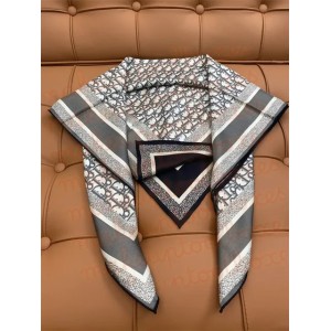 Women's Fashion Luxury Designer Brand C D 100% Silk Letter Alphabet Initial Pattern Print Square Scarf Scarves Shawl Wraps 90*90CM S29