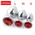 3 Pcs/set Metal Anal plug butt plug Sex Toys Butt Toys For Women/Men/Couples Adults Game Masturbator Anal S/M/L Diamond Sex Shop X0401