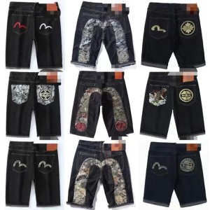 shorts men designer Y2K Baggy Shorts jeans Letters Denim jorts Vintage Harajuku Hip Hop Gothic polo shorts Punk Gothic Wide Leg Pants Street Wear (Size Size Guide)