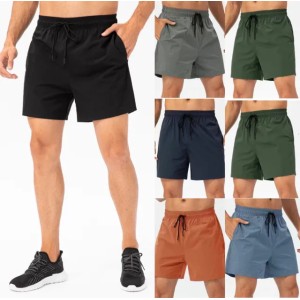 designer Men Yoga Sports Short Quick Dry With Back Pocket Mobile Phone Casual Running Gym Jogger man lululies lemonly lemenly Pant