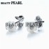 Pearl Earring Settings White Shell Flower with Leaf Earring Semi Mount 925 Silver Findings 5 Pairs Pearl Earring Settings White Shell Flower with Leaf Earring Semi Mount 925 Silver Findings 5 Pairs