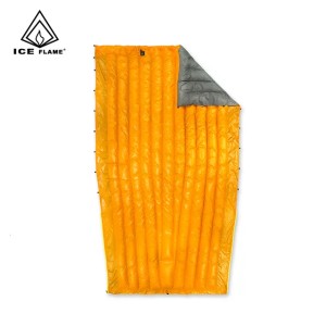 Sleeping Bags Ice Flame UL 20D 90 White Duck Down Bag Blanket Quilt Underquilt For Hammock Backpacking Camping Hiking 230303