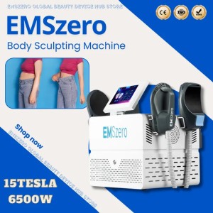 EMSzero Body Sculpt Machine 15Tesla 6500w EMS RF Fat Slimming Burning Muscle Stimulation Body Sculpting 15 Electromagnetic Therapy