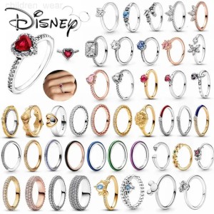 Disney 2025 New Fashion Disney Mickey Mouse Womens Ring Original Valentines Day Jewelry Gift Couple Ring Jewelry Sets Gift Rings Hot W20250716