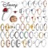 Disney 2025 New Fashion Disney Mickey Mouse Womens Ring Original Valentines Day Jewelry Gift Couple Ring Jewelry Sets Gift Rings Hot W20250716