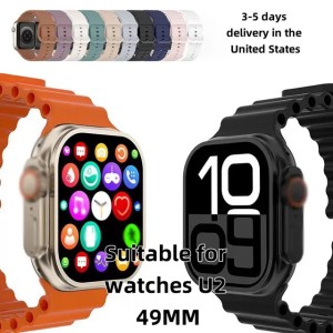 For Smart Watch ULTRA 2 49mm strap Series 10 android Men Women Watch Bluetooth Call Bracelet Wristband Wireless Charging Fitness Tracker Sports for Android8