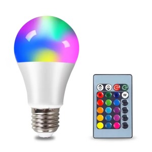 LED Ampoule Ruban Intelligente remote control Led Smart Bulb E27, RGB Ampoule 7W