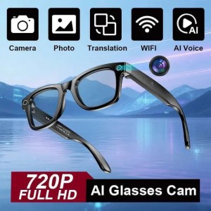 Buyers' PicksMeta Glasses LIGE Fashion AI Camera Ip65 Waterproof Bluetooth Call Playing Music Smart Glasses Identify Pictures Use Chatgpt