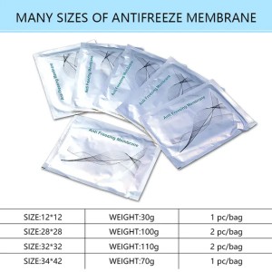 Antifreeze Membrane Accessories 34X42CM Antifreezing Anti -freezing Membranes Pad for Cryolipolysis Treatment
