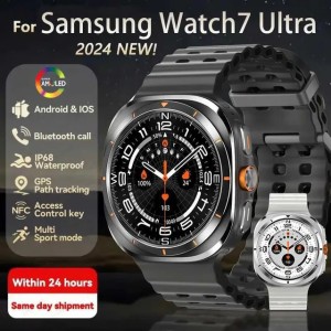 Smart Watches Samsung Galaxy Watch 7 Classic Smart Watch Mens Customized Dial HD AMOLED Voice Call NFC GPS Tracker Sport Watch 2024 J240913