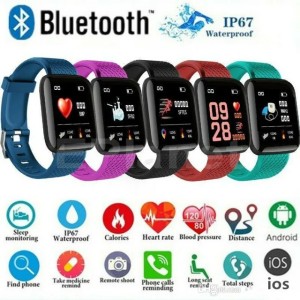 ID 116Plus Y68 D20 Wristband Smart Bands Bracelet Colorful Screen Fitness Tracker Pedometer Heart Rate Blood Pressure Health Monitor D13 (Colors:)
