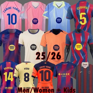 25 26 BARCOLA soccer jerseyS PEDRI GAVI LEWANDOWSKI FC camiseta de futbol LAMINE YAMAL RASHFORD 2025 2026 anolecrab football shirts barcalona kit men kids set 3XL 4XL