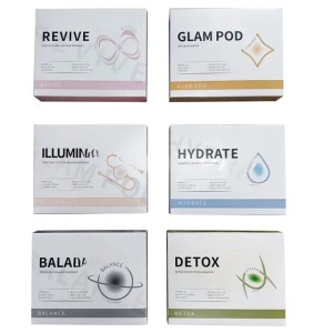 New Hydrate Detox Glam Revive CO2 Small Bubble Machine Consumables Kits Serum Oxygen Pods For Oxygen Jet Peel Device