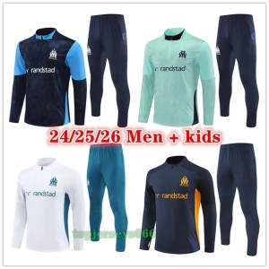 2025 2026 OM Men and kids survetement training suit 24 25 26 soccer tracksuit football jogging Survetement Foot chandal futbol