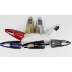 Car decoration light Solar shark fin antenna Roof rear wing modification lamp Anti-tailing LED flashing 8 lamp (Body Optional)