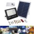Solar led lights 25W 40W 60W 100W Spotlight IP66 Waterproof Floodlight Remote control Solar Lamp for Garden Street Garage Park (Body)
