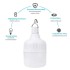 Outdoor Bulb USB Rechargeable LED Emergency Lights Portable Tent Lamp Battery Lantern BBQ Camping light for Patio/Porch/Garden (Body)
